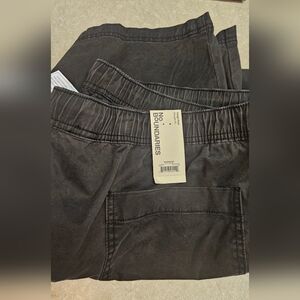 No Boundaries Black Drawstring Waist Cargo Pants